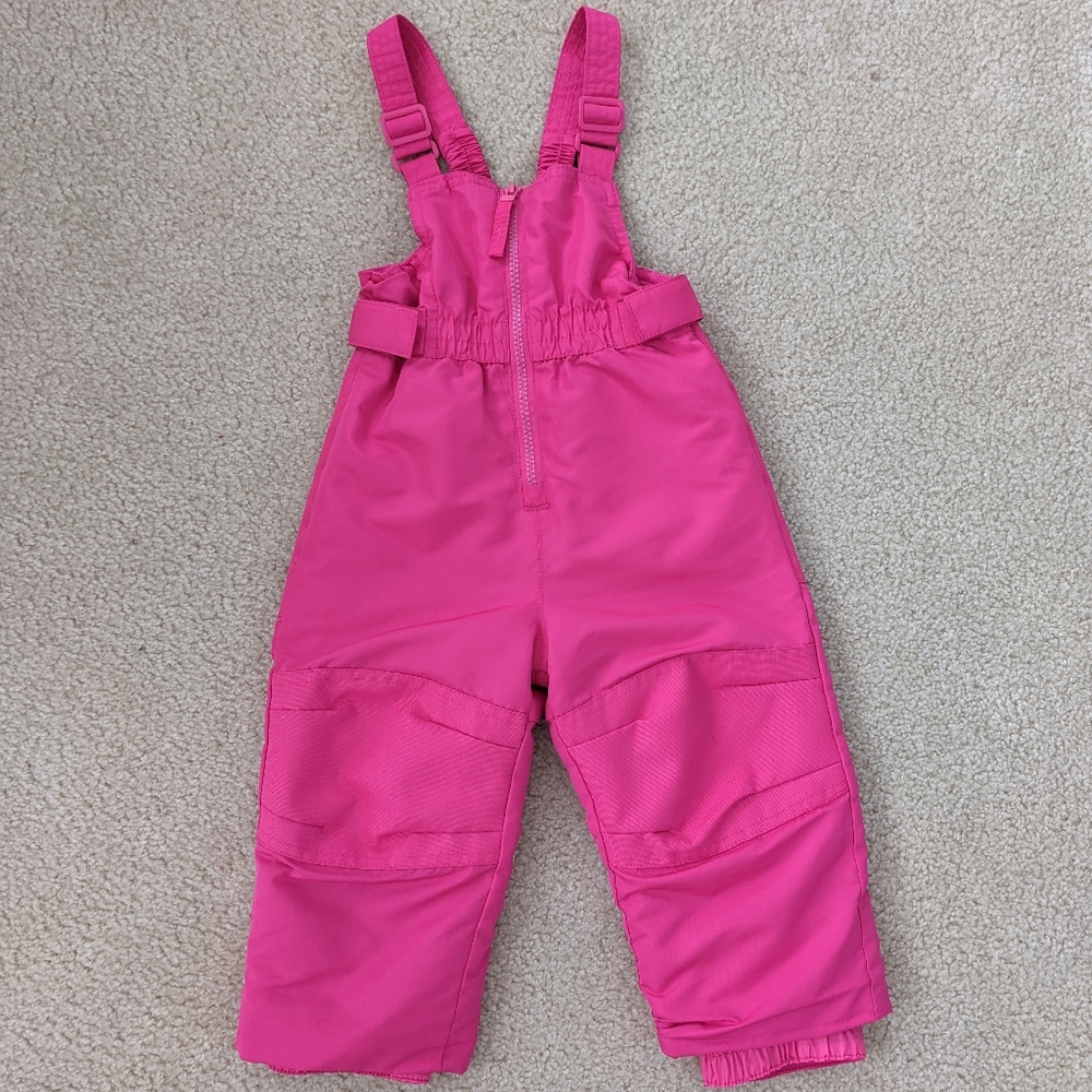 Toddler Kids Cherokee Hot Pink Snow Bib (18m)